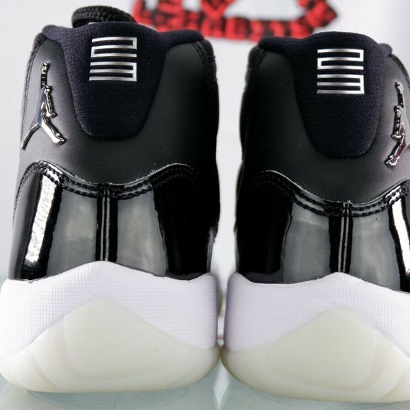 NEW Nike Air Jordan Retro 11 XI Black Jubilee White GS Size 7Y 378038 01… - Picture 4 of 8